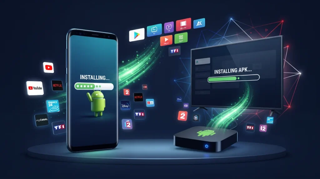 Installation d'une application IPTV en APK sur smartphone et box Android
